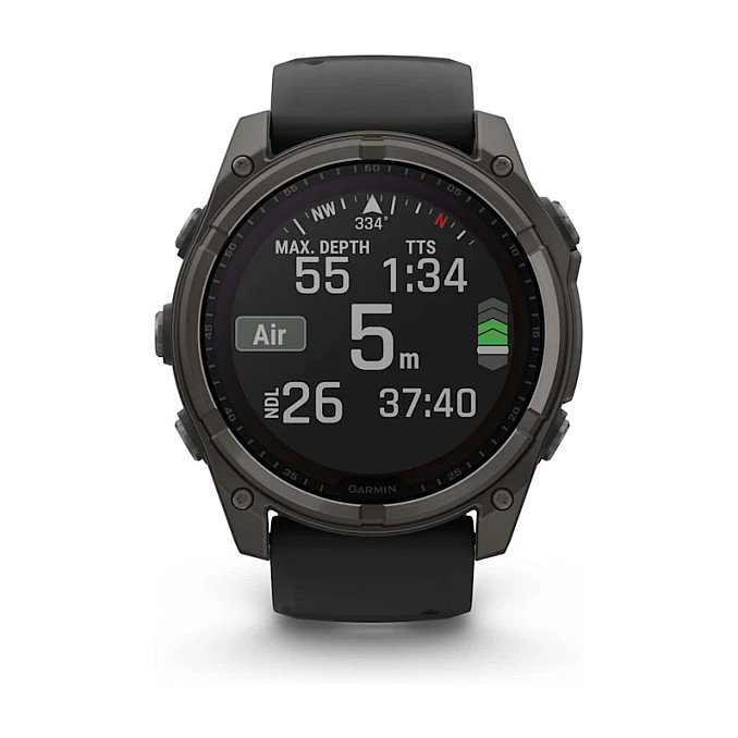 Orë e Mençur Garmin fēnix 8 Solar Sapphire 51mm / AMOLED 1.4" / GPS Multisport / Titanium / Sportive & Shëndetësore - E Zezë - 8