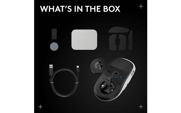 Maus Gaming Logitech G Pro X2 Superstrike / Wireless / 44000 DPI / 8000Hz / 5 Butona / HERO 2 - Bardhë/Zezë - 5