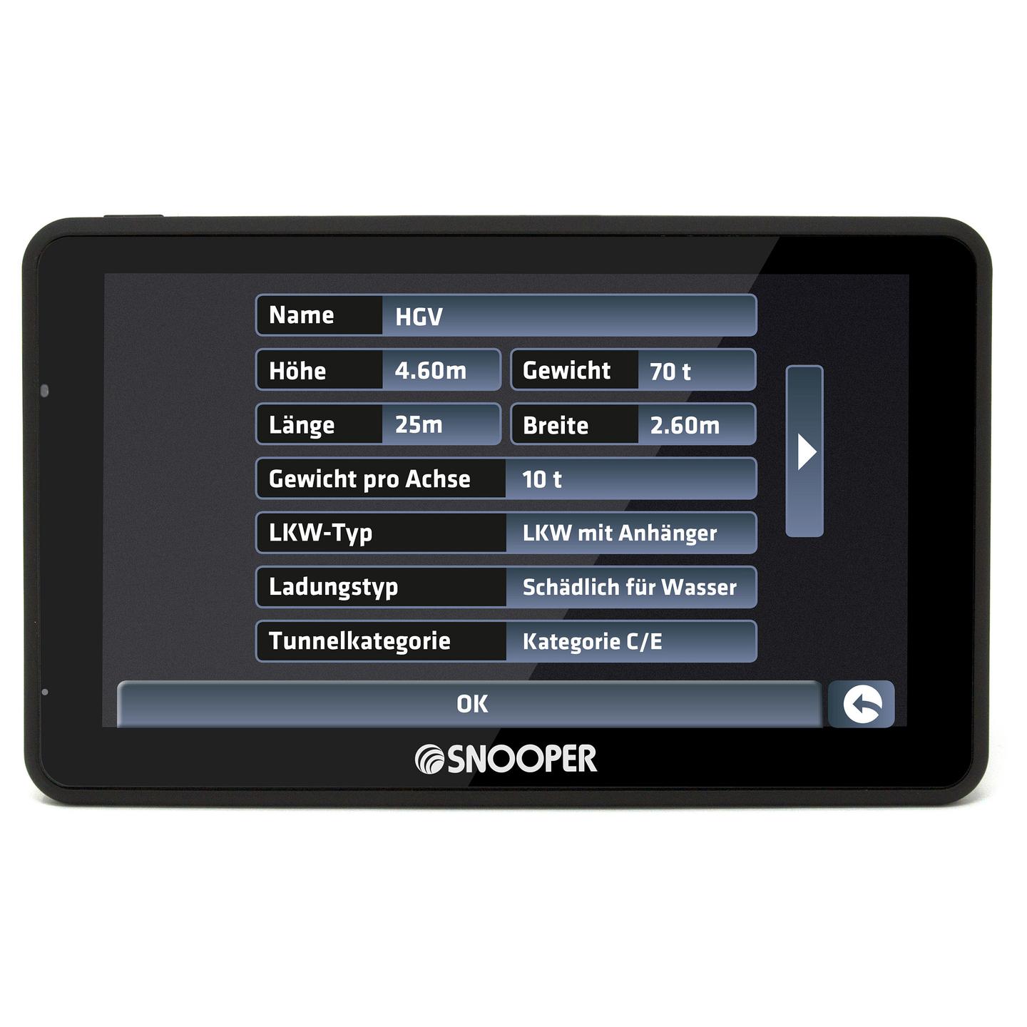 Navigacion Snooper PRO S6900 Truckmate / 7" LCD Touch / Bluetooth / Truck GPS - 9