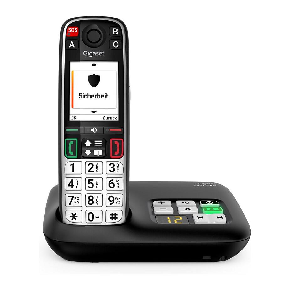 Telefon VoIP Gigaset EASY 500A, DECT, 2.2" TFT me ngjyra, SOS, Anrufbeantworter - Zezë - 3