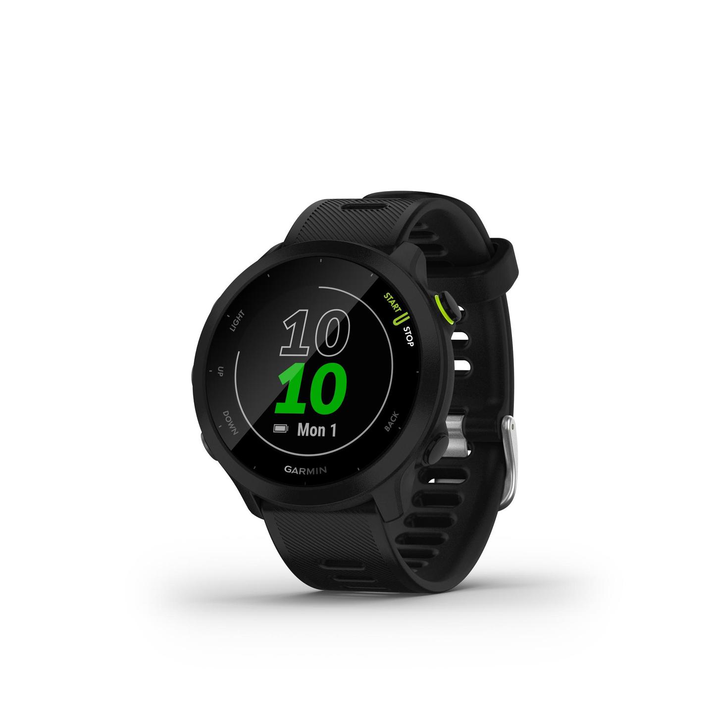 Orë e Mençur Garmin Forerunner 55 / 010-02562-10 / 42mm / 1.04" MIP / 208 × 208 / GPS / 5 ATM – Zezë - 3
