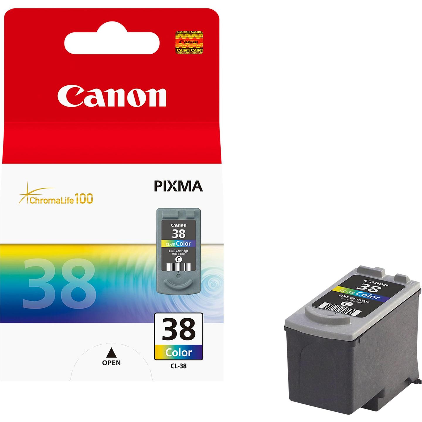 INK Canon CL-38 / 2146B001 / 205 faqe – Blu/Rozë/Verdhë