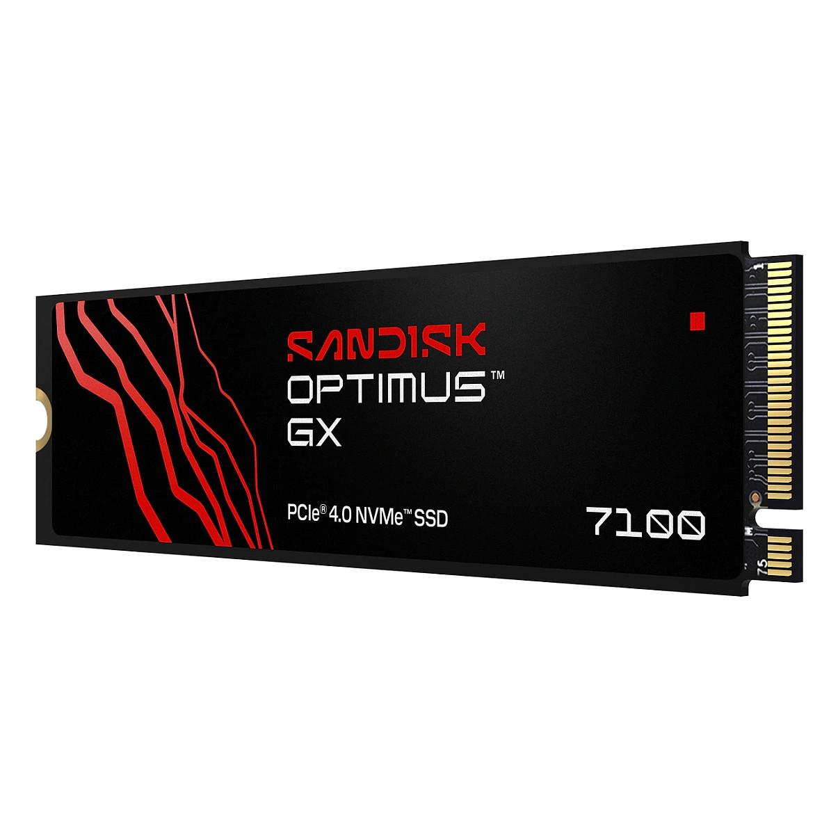 SSD e Brendshme SanDisk Optimus GX 7100, 4TB, M.2 2280, PCIe 4.0 x4 NVMe, 7000MB/s Read, 6700MB/s Write - Zezë - 2
