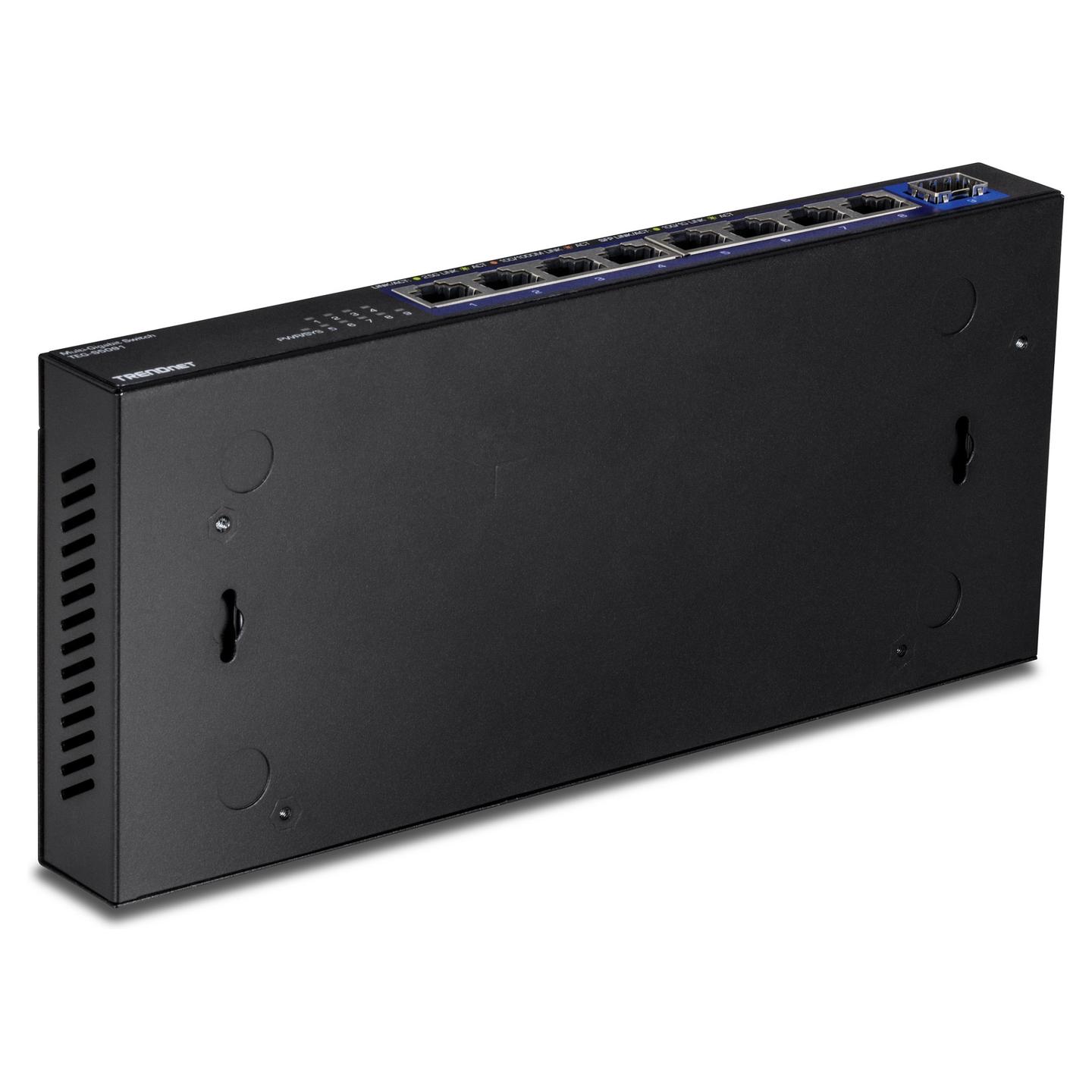 Switch TRENDnet TEG-S5091, 8 porta 2.5G RJ45, 1 portë SFP+ 10G, Switching Capacity 60Gbps, Unmanaged, pa ventilator - Zezë - 4