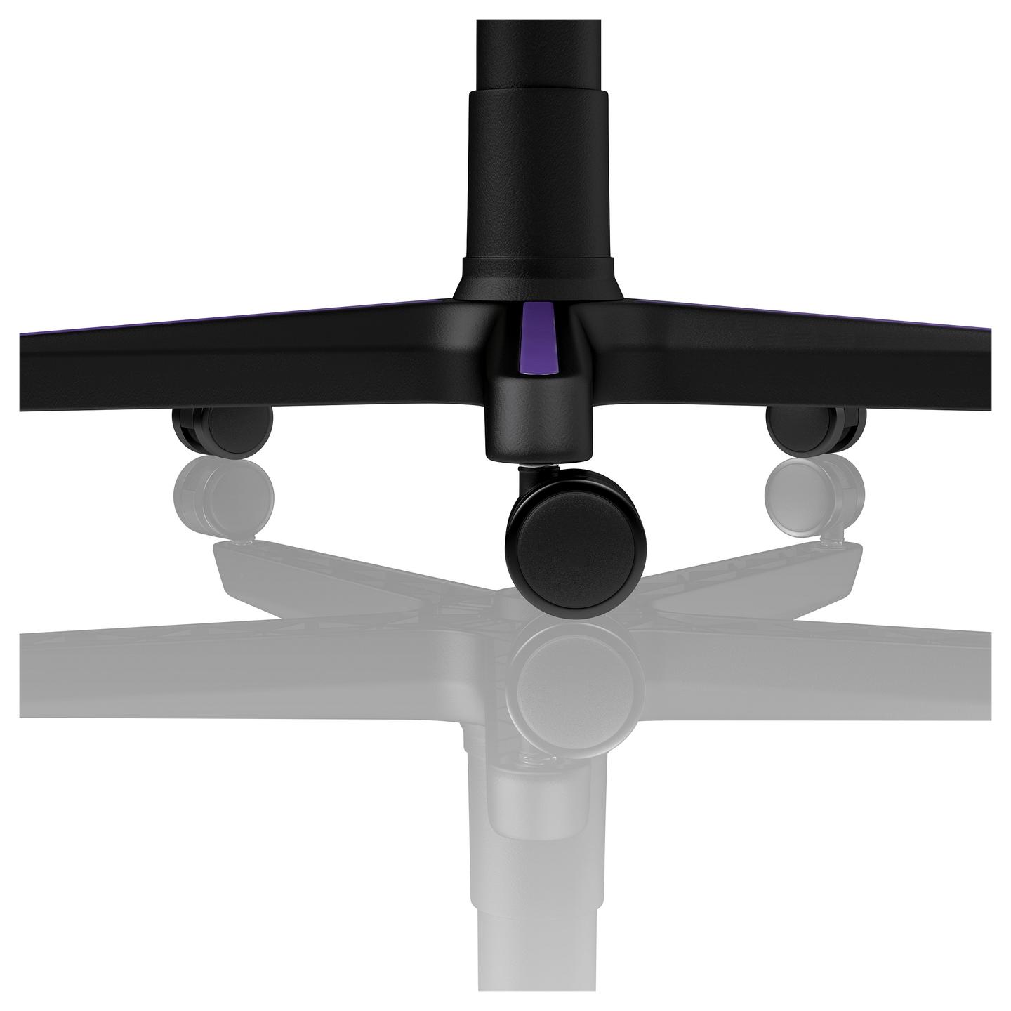 Karrige Gaming Nitro Concepts S300 / Mbështetëse krahu 3D / Mbështetëse koke / Mbështetje për mes / 135 kg – Vjollcë/Zezë - 14