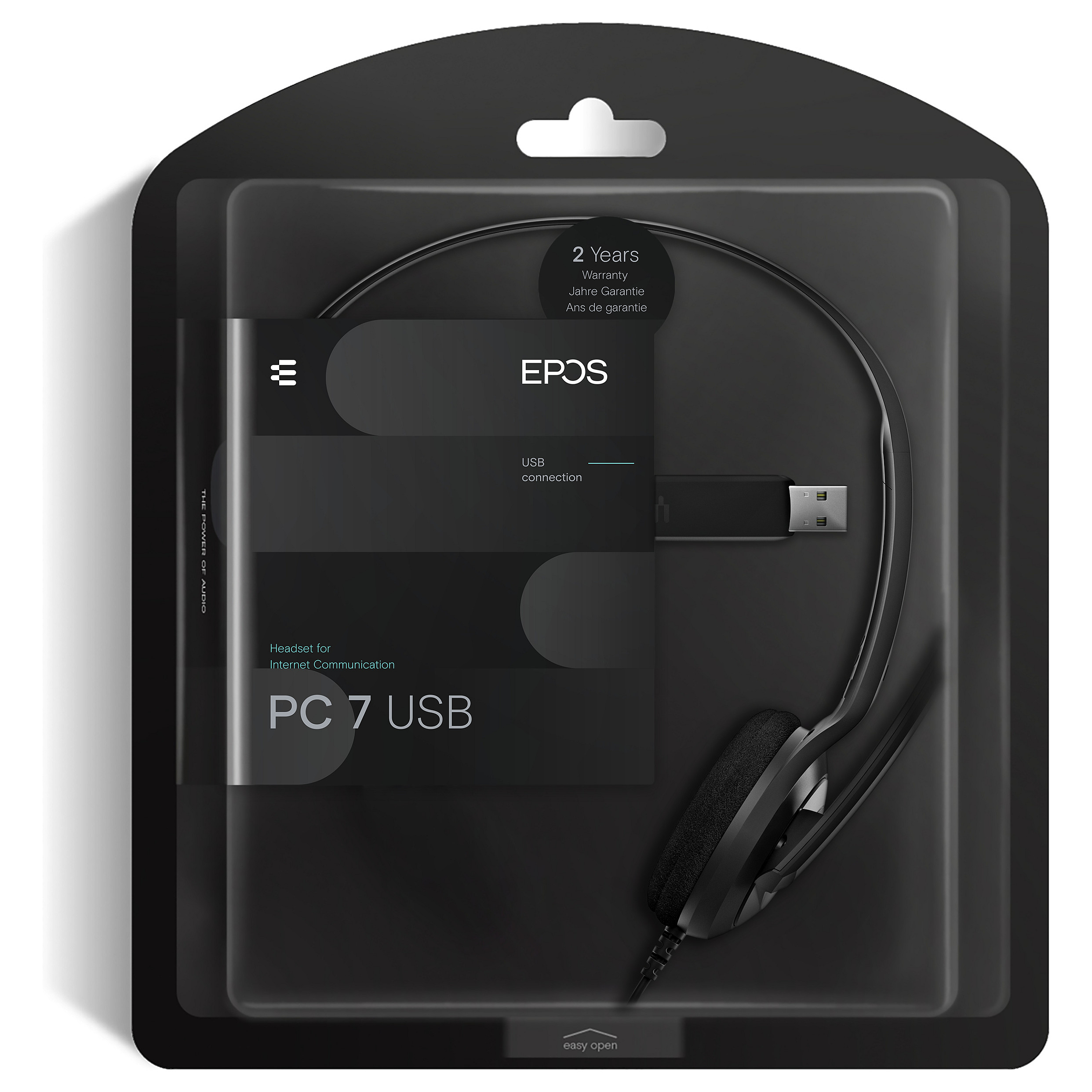 Kufje me kabllo EPOS Sennheiser PC 7 USB / USB-A / Mikrofon – Zezë - 8