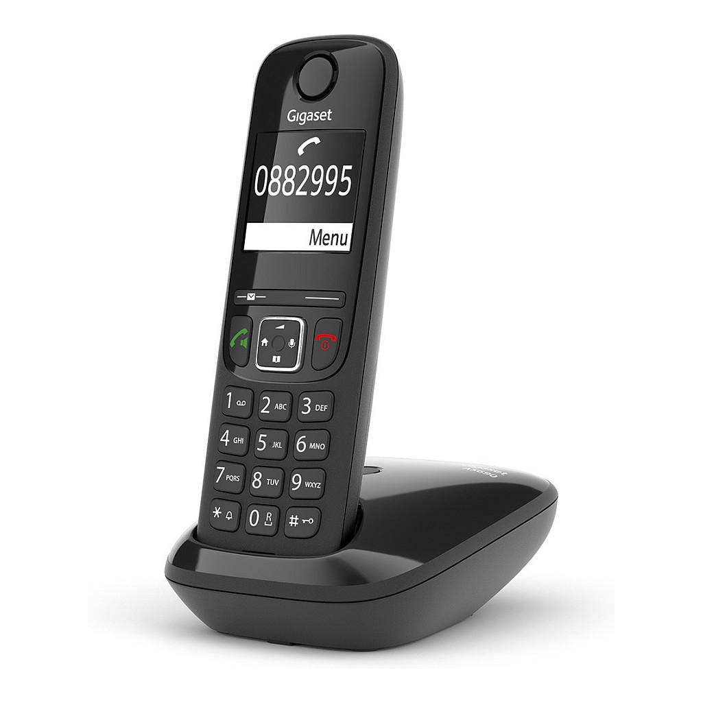 Telefon i Thjeshtë Gigaset AS690, DECT, ekran 2" monokrom - Zezë - 3