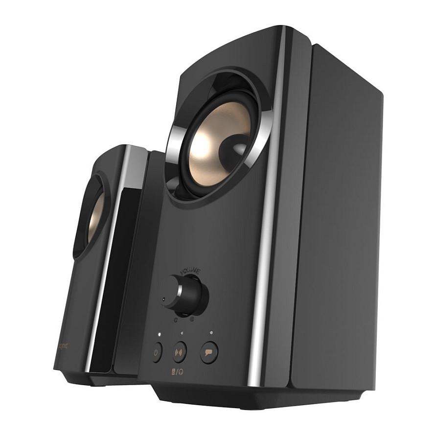 Altoparlantë Creative Labs T60, 2.0, 30W RMS, 60W Peak, Bluetooth 5.0, USB-C, AUX, Mic-in, Headset-out - Zezë - 2