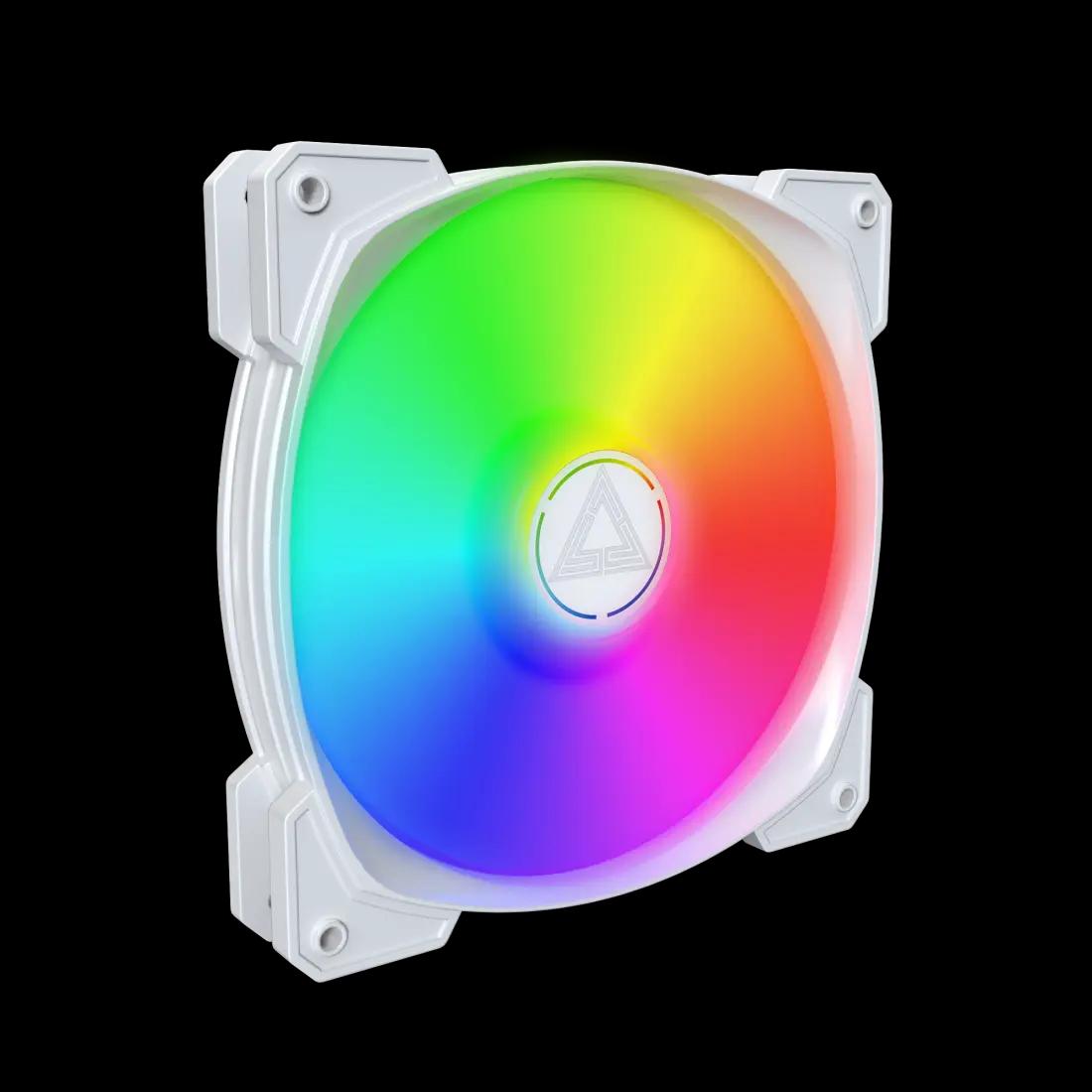 Ftohës për Kasë Montech HP140 ARGB PWM / 140mm / 600-1600 RPM / ARGB / PWM – Bardhë - 2