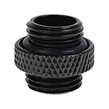 Aksesor për Ftohës Alphacool Eiszapfen Doppelnippel / G1/4 AG në G1/4 AG / Për Tuba PVC, Silikon dhe Neopren – Zezë - 2