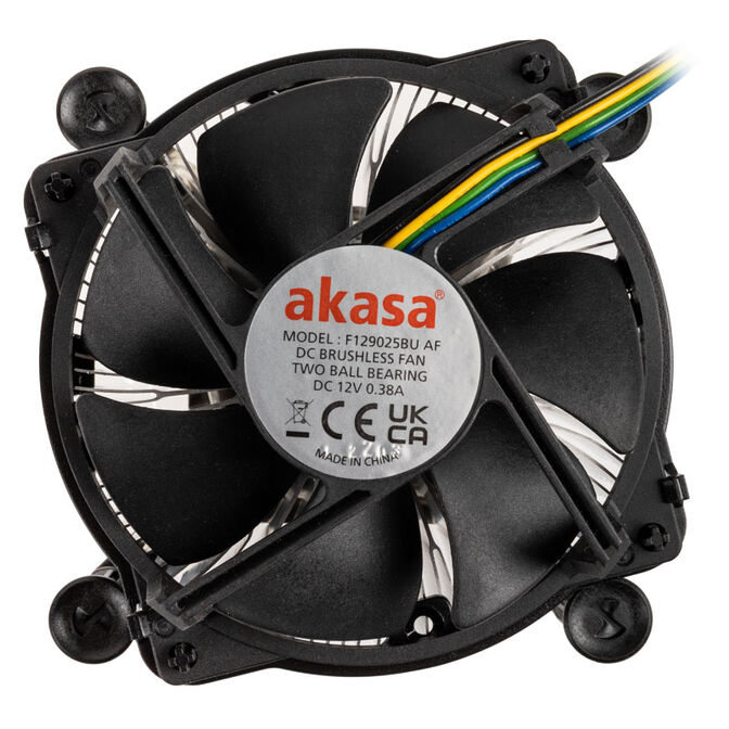 Ftohës për Procesor Akasa AK-CC6606BP01 / LGA 1700, LGA 1851 / 125W TDP / 90mm PWM Fan / 63.2mm – Gri - 2
