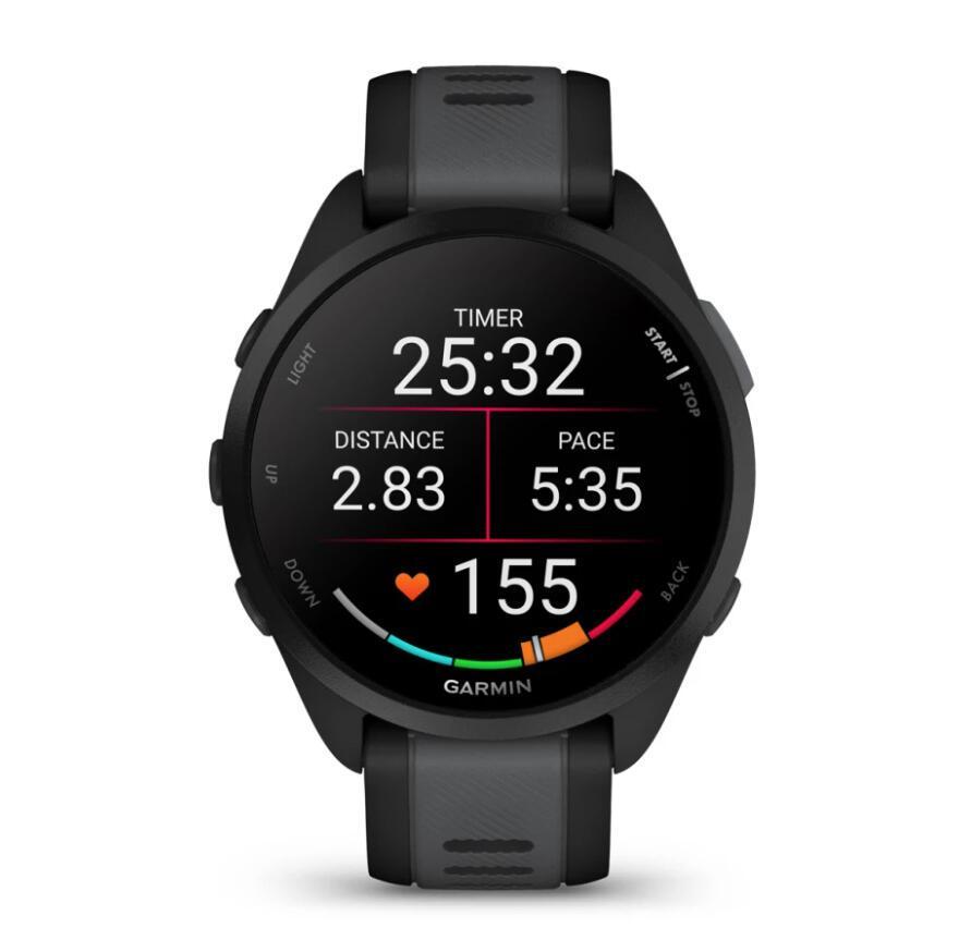 Orë e Mençur Garmin Forerunner 165 / 010-02863-20 / 1.2" AMOLED / 390 × 390 / GPS / 5 ATM / 11 Ditë Bateri – Zezë - 2