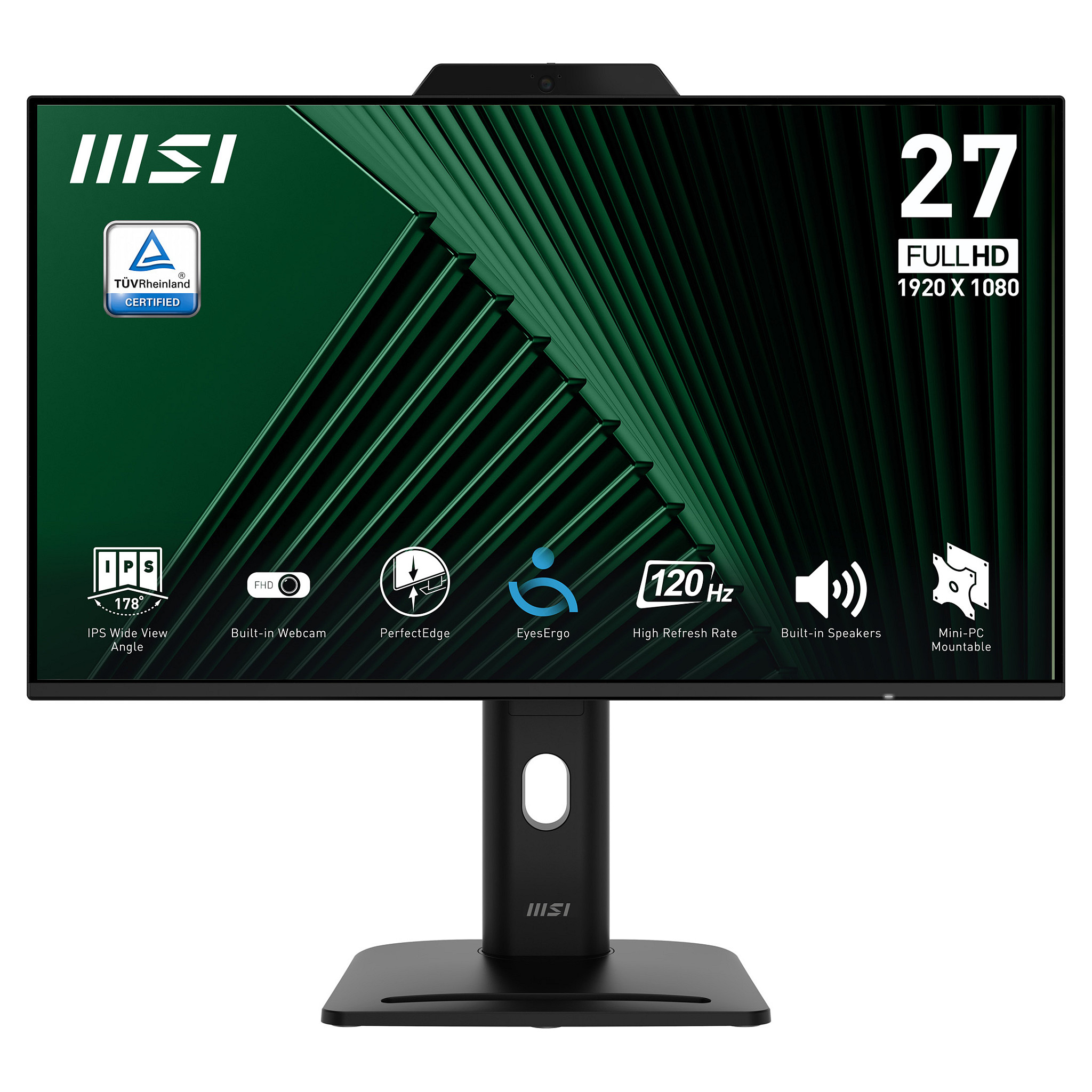 Monitor Gaming MSI PRO MP272PMG / 27" / Full HD IPS LCD / 120Hz / 4ms / HDMI + USB +DisplayPort / Zezë