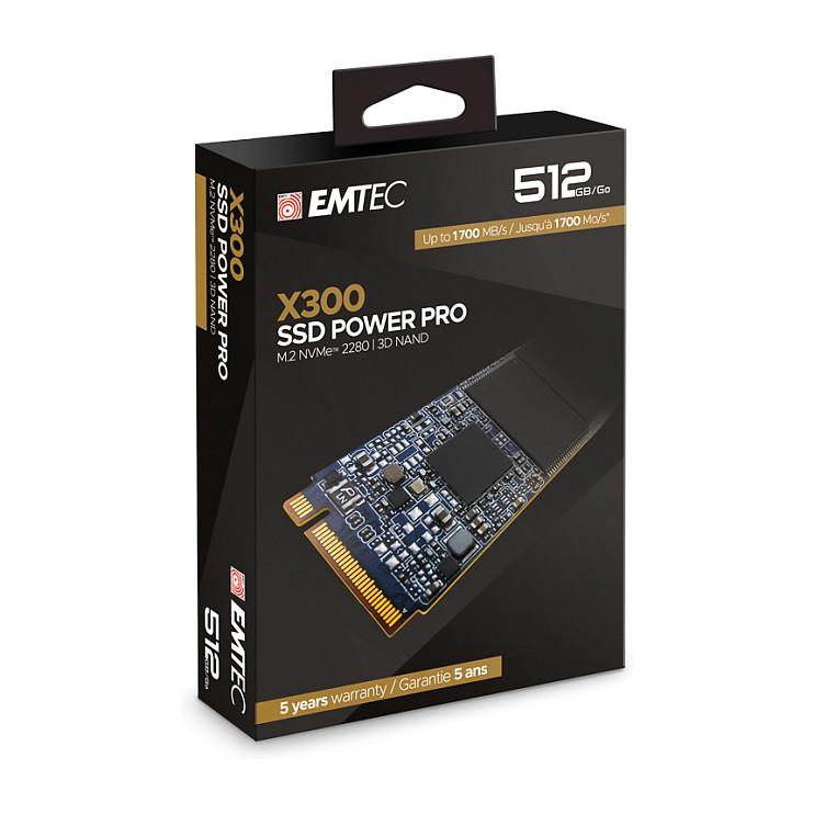 SSD e Brendshme EMTEC X300 / 512GB / M.2 2280 / NVMe PCIe 3.0 x4 - 2