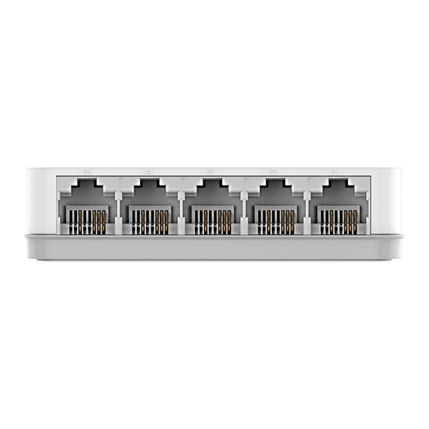 Switch D-Link DES-1005C/E, 5 porta Fast Ethernet RJ45, 10/100Mbps, Switching Capacity 1Gbps, Unmanaged, pa ventilator - Bardhë - 3