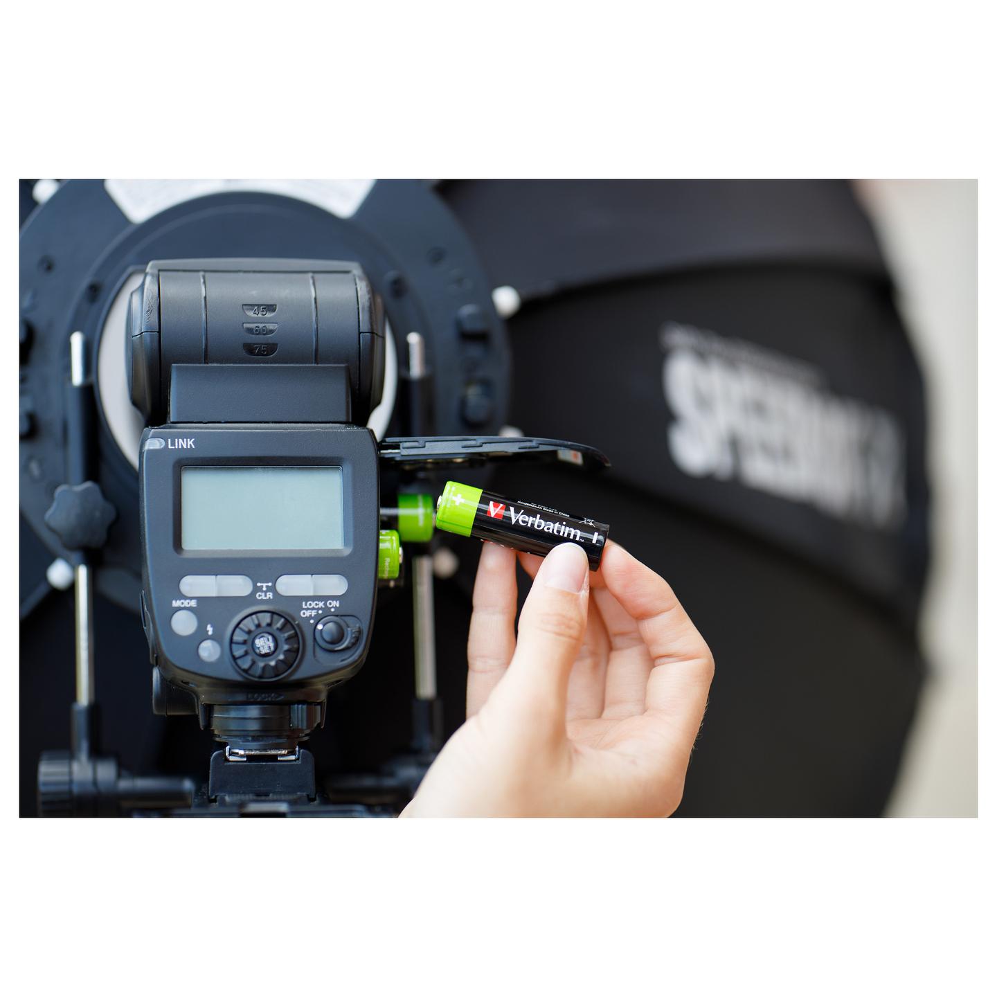 Bateri të Vogla të Rikarikueshme Verbatim AA, NiMH, 1.2V, 2500mAh, 4 copë - 6