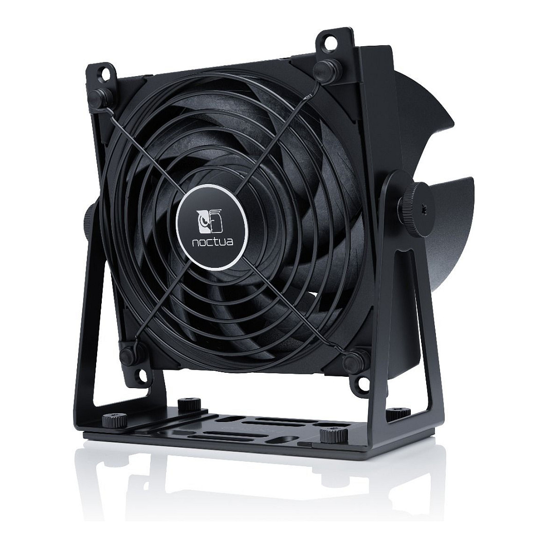 Ftohës për Kasë Noctua NV-FS1 / 120mm / NF-A12x25 PWM / Airflow Amplifier / NA-FC1 / Adjustable Mount – Zezë - 2