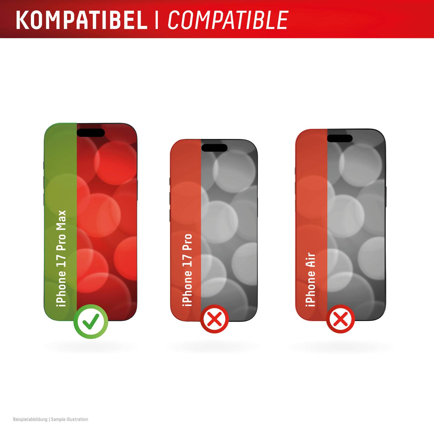 Mbrojtës Ekrani DISPLEX Smart Glass 02170 / iPhone 17 Pro Max / Xham i Temperuar / 0.3mm - Transparente - 5