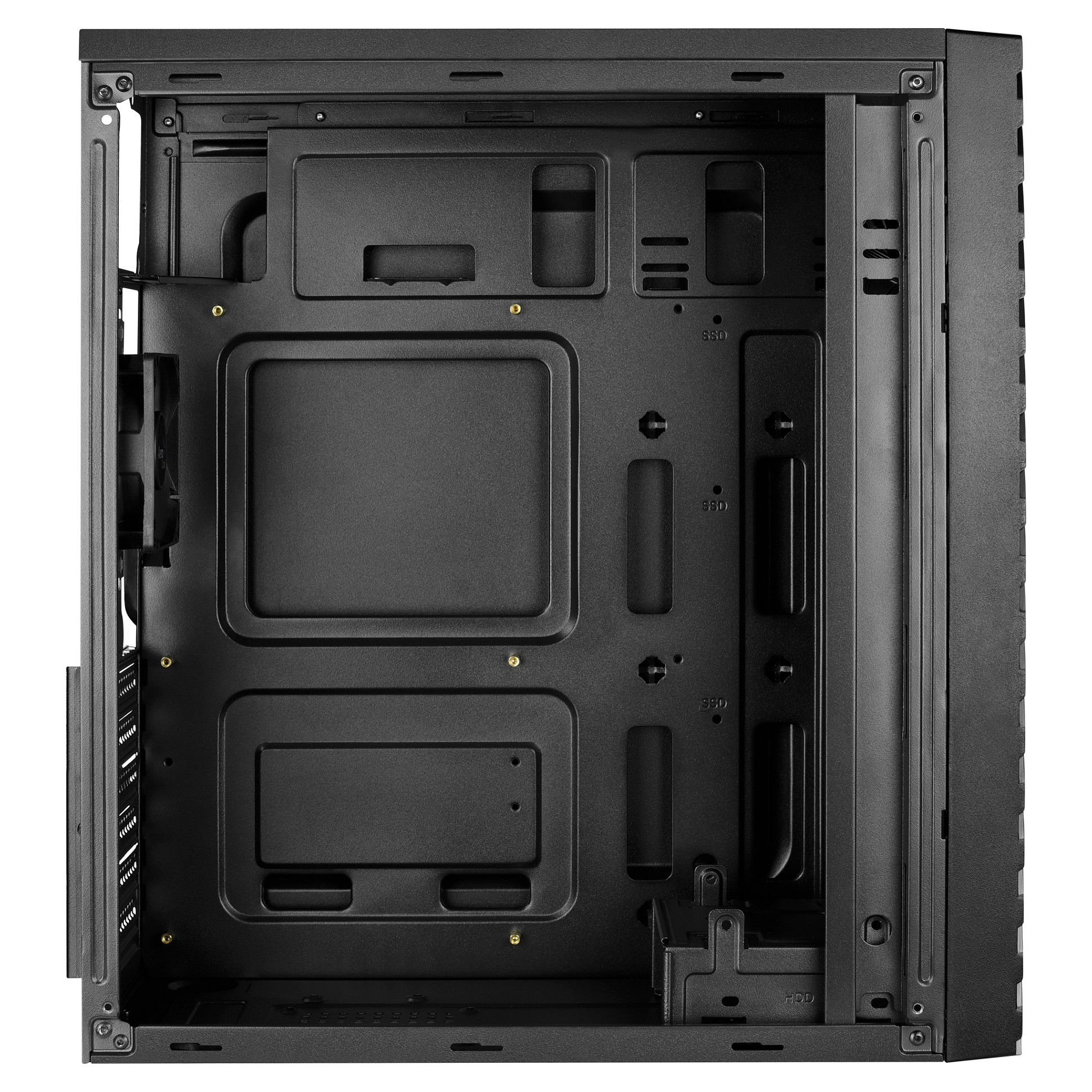 Kasë PC Aerocool Streak / Midi Tower / ATX / 1x 80mm Fan / RGB - Zezë - 5