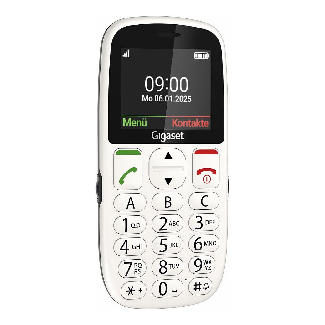 Telefon i Thjeshtë Gigaset GL395, 2G, Ekran 2.2" TFT me Ngjyra, 32MB RAM, 32MB Memorie, Buton SOS, IP44 - Bardhë - 2
