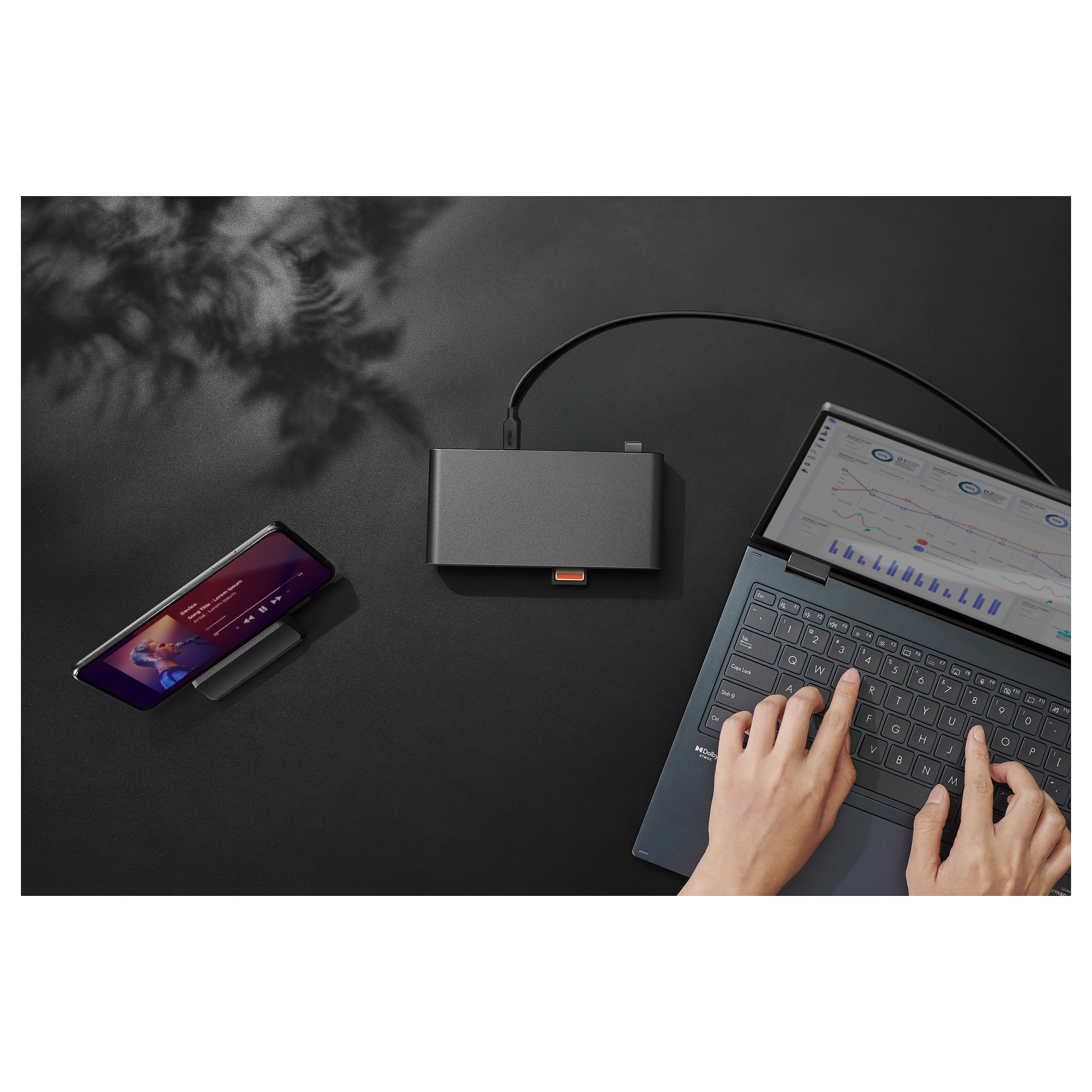 Docking Station ASUS Triple Display USB-C Dock Duo DC301 / 12-Port / 3x Display / 4K 60Hz / 90W PD / Gigabit Ethernet - Zezë - 13