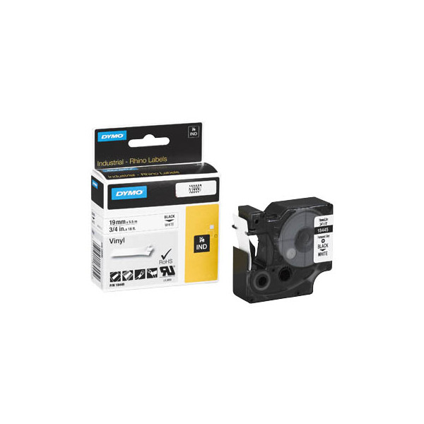 Shirit për Printer 3D Dymo Label S0718620 / 18445 - Zezë mbi Bardhë - 2