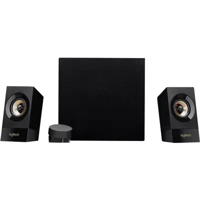 Logitech Z533 – Altoparlant 2.1, 60W RMS, 120W Peak, 2x15W Satellite, 30W Subwoofer, RCA, 3.5mm – Zezë - 2