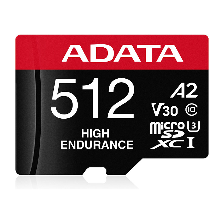 Kartë Memorie ADATA High Endurance / 512GB / MicroSDXC / UHS-I / Class 10 / U3 / V30 - 2