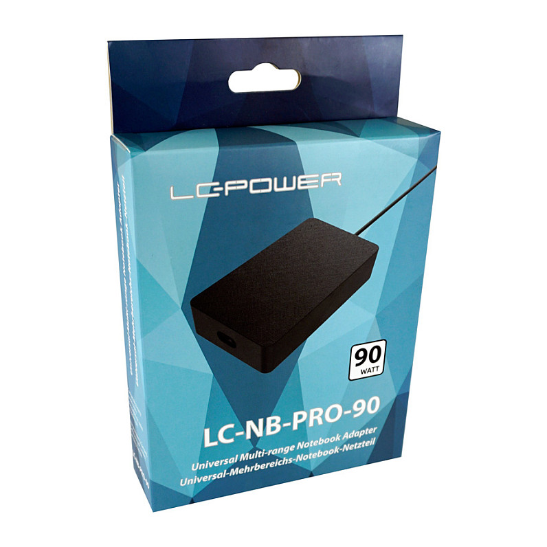 Adapter për Laptop LC-Power LC-NB-PRO-90 / 90W / Universal - Zezë - 4