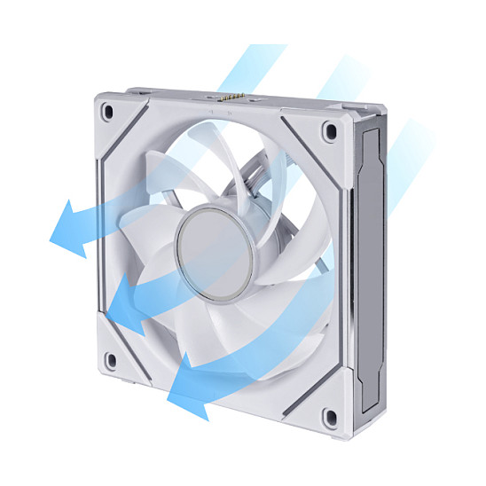 Ftohës për Kasë Lian Li UNI FAN SL-INF 120 ARGB Reverse / 120mm / 200-2100 RPM / ARGB / PWM – Bardhë - 6