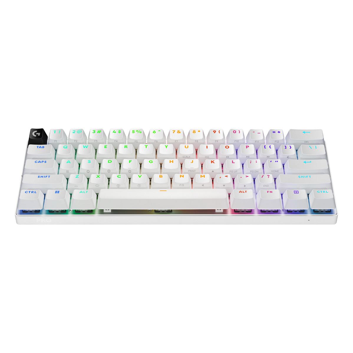 Tastierë Gaming Logitech G PRO X 60 LIGHTSPEED, Wired, Mekanike Optike, 60%, RGB, LIGHTSPEED 2.4GHz + Bluetooth - Bardhë/Zezë - 2