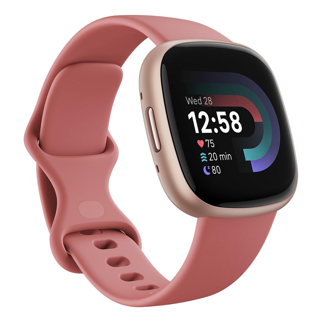 Orë e Mençur Fitbit Versa 4, 40mm, GPS, NFC, Bluetooth 5.0 - Rozë