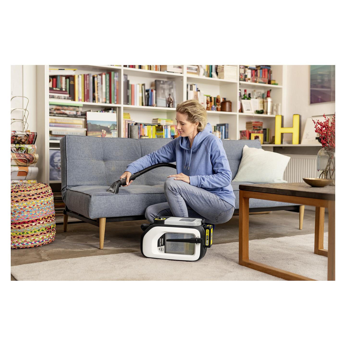 Pastrues për qilima dhe tekstil Kärcher SE 3-18 Compact / 18V / 3.1L / 2.9L / Cordless - Zezë/Bardhë - 6