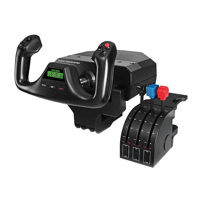 Kontroller për PC Logitech G Saitek Pro Flight Yoke System / Yoke + Throttle / 5 Akshe / 25 Kontrolle të Programueshme / USB – Zezë - 2