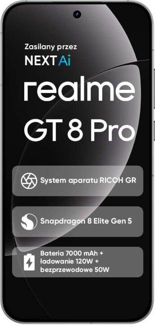 Telefon realme GT 8 Pro 5G / 16GB / 512GB - Bardhë - 2