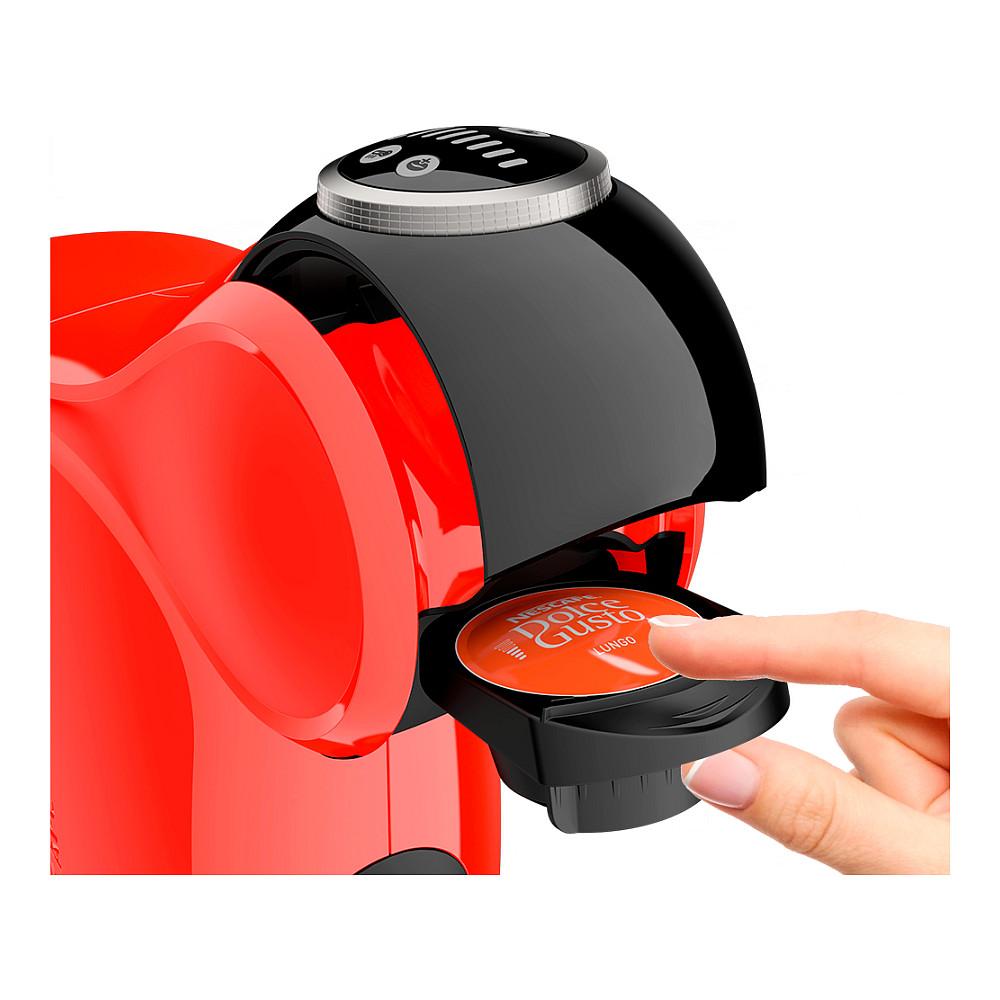 Aparat për Kafe me Kapsula De’Longhi Genio Plus EDG315.R, 1400 W, 15 bar, Rezervuar 0.8 L – Kuqe/Zezë - 3