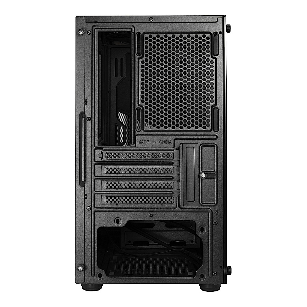 Kasë PC Inter-Tech SM-007 Enforcer / Mini Tower / Micro-ATX / Mini-ITX / 2x 120/140mm Fan Support / 3x 2.5" + 1x 3.5" Bay / Tempered Glass - Zezë - 4