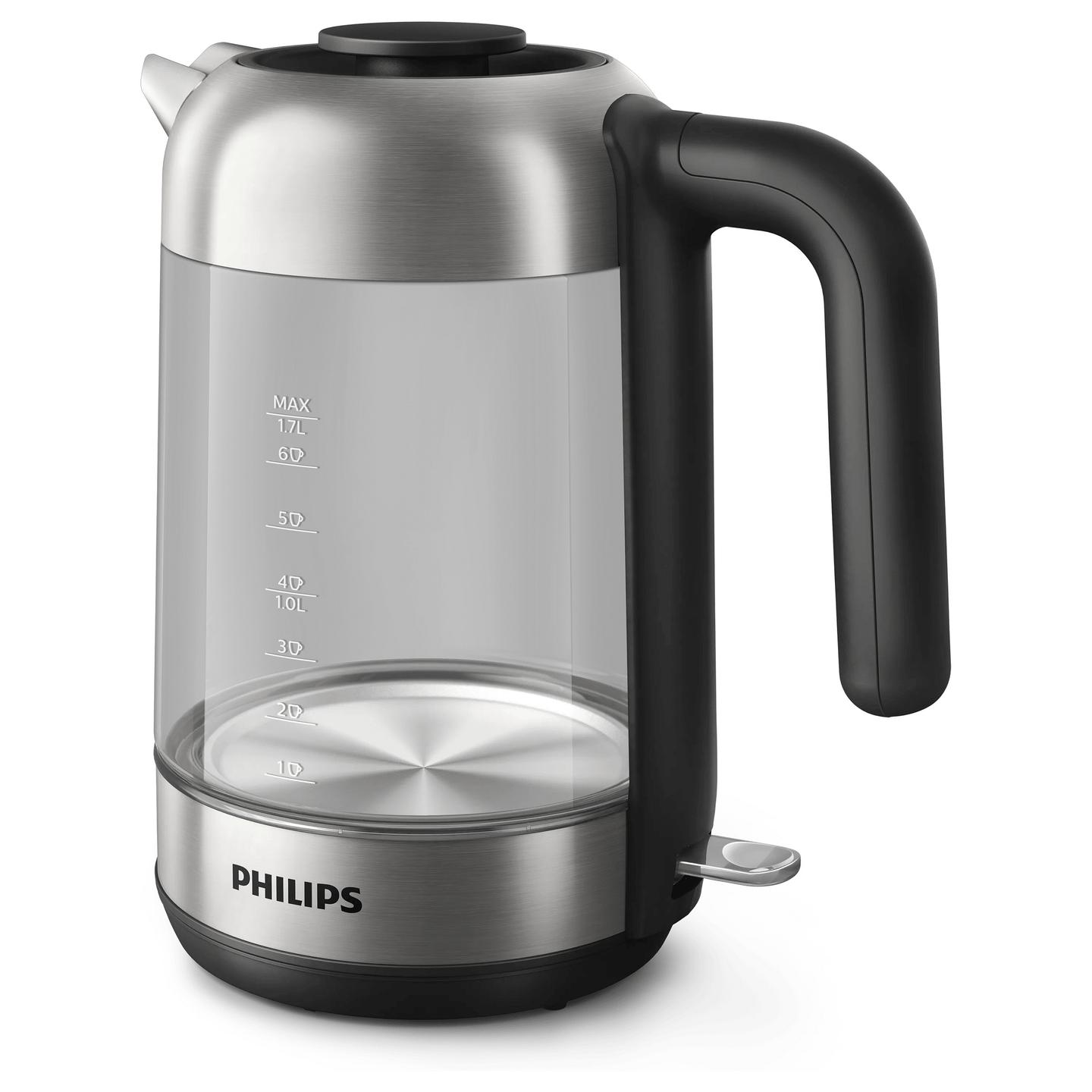 Çajnik Elektrik Philips Series 5000 HD9339/80, 1.7L, 1850–2200W, Xham, 360° – Zezë, Argjend - 2