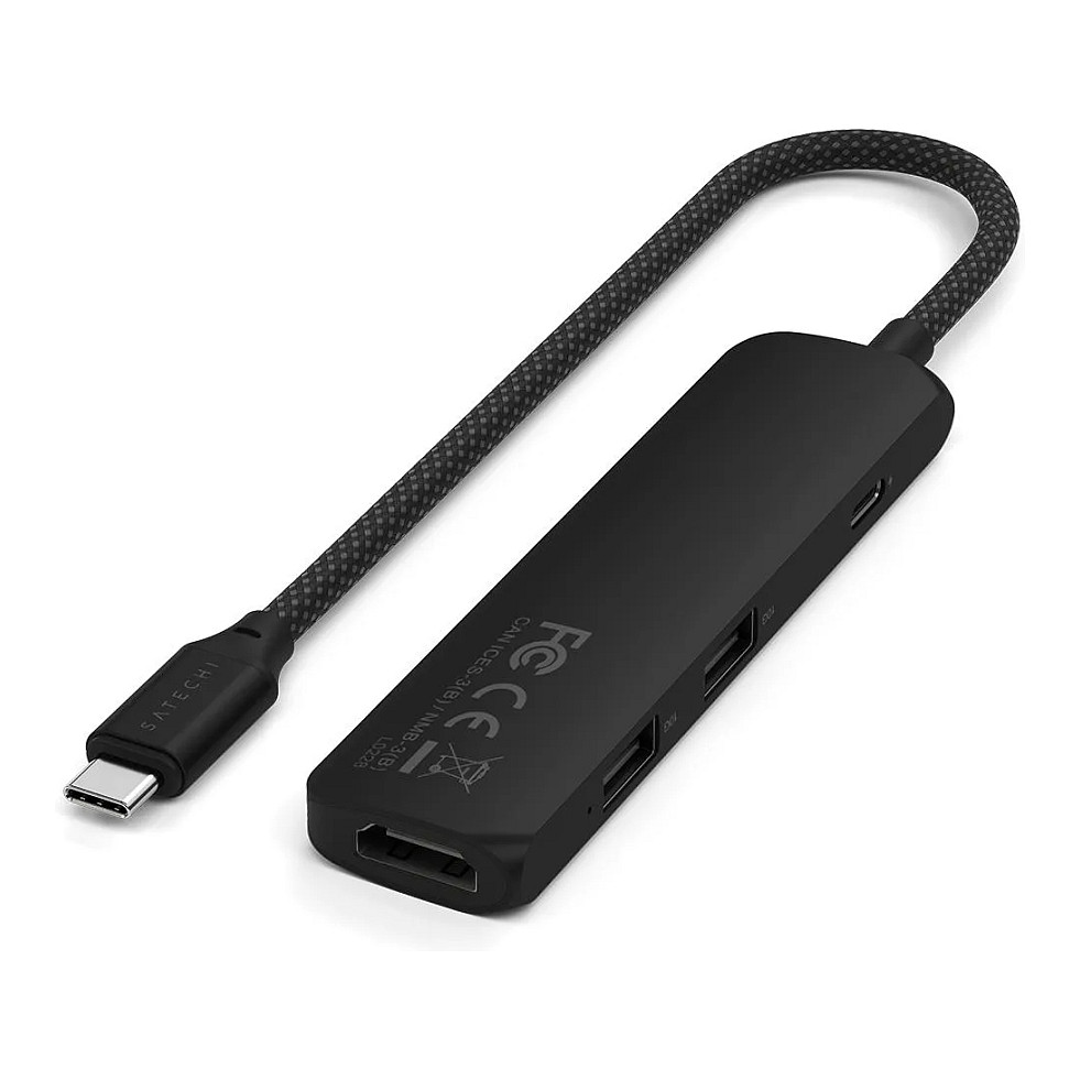 Hub Satechi ST-P4SK / 2x USB-A / 1x HDMI / 1x USB-C PD / 80W PD / 100W – Zezë - 3