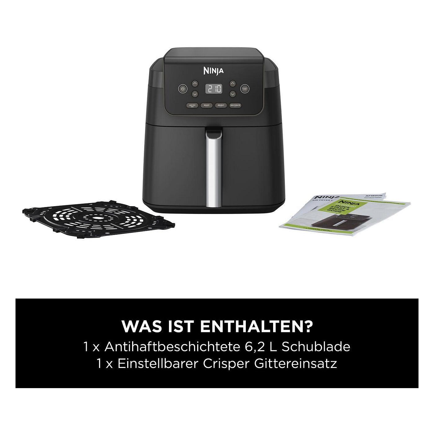 Fryer Ninja MAX PRO / AF170EU / 6.2L / 2000W / 4 Programe / 40–240°C / Crisp Plate – Zezë - 2
