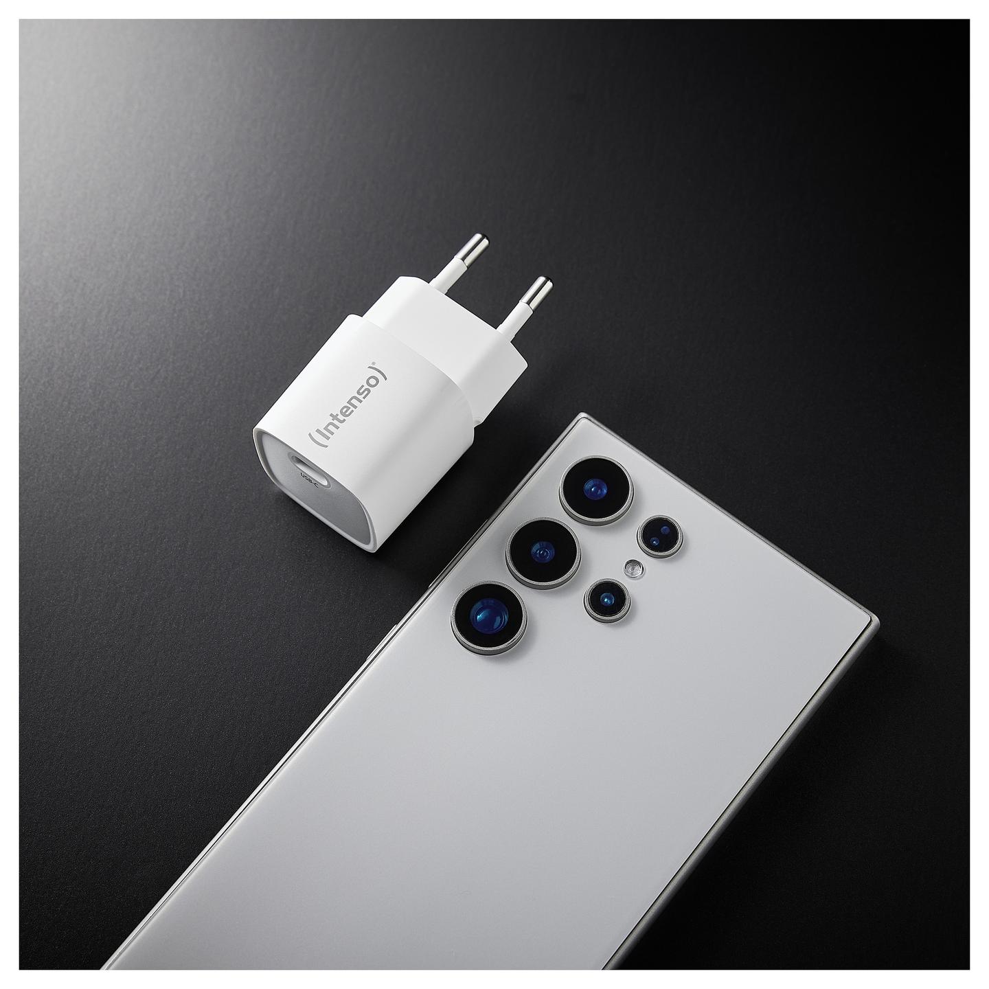 Adapter Intenso W30C² GaN / USB-C / 30W / PD 3.0 / PPS / QC 4.0 - Bardhë - 7