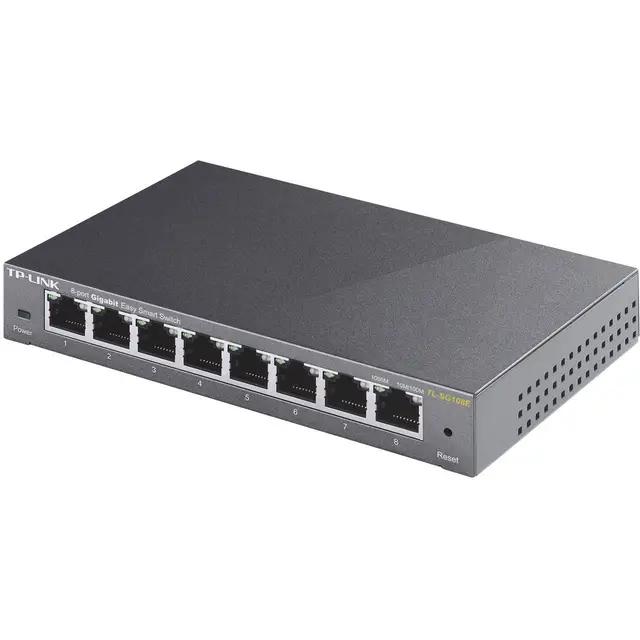 Switch TP-Link TL-SG108E, 8x Gigabit, Easy Smart - Zezë - 3