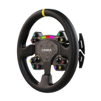Timon MOZA Racing RS V2 RS25 , 13" , 10 Butona , Paddle Magnetike , Quick Release - Zezë - 2
