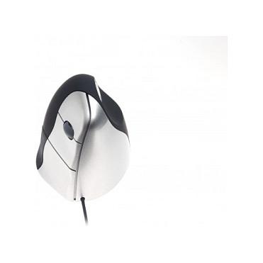 Maus me kabllo BakkerElkhuizen Evoluent3, Ergonomik Vertikal, USB-A, 2600 DPI, 5 Butona – Zezë, Argjend - 3