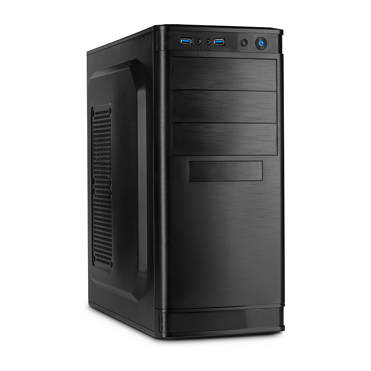 Kasë PC Inter-Tech IT-5905 / Mid Tower / ATX / 120mm Fan Support / 80/120mm Rear Fan / 2.5" + 3.5" Bay - Zezë