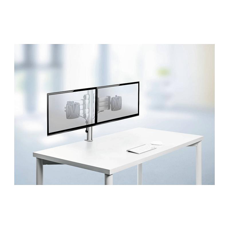 Mbajtëse për Monitor NOVUS 968+0119+000 , 1 Monitor , deri 10kg , krah teleskopik , 314–400mm , VESA 75x75 & 100x100 - Argjend, Zezë - 2