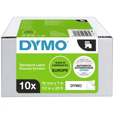 Shirit për Printer 3D Dymo Label 2093097 / 10 Pack - Zezë mbi Bardhë