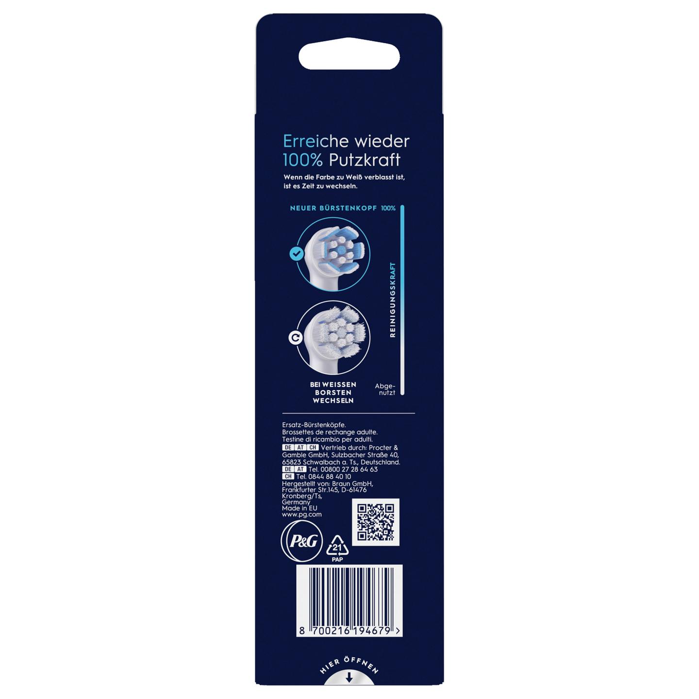 Koka Zëvendësuese për Furçë Dhëmbësh Oral-B iO Sanfte Reinigung / 6 Copë / Fije të Buta / Për Oral-B iO – Bardhë - 7