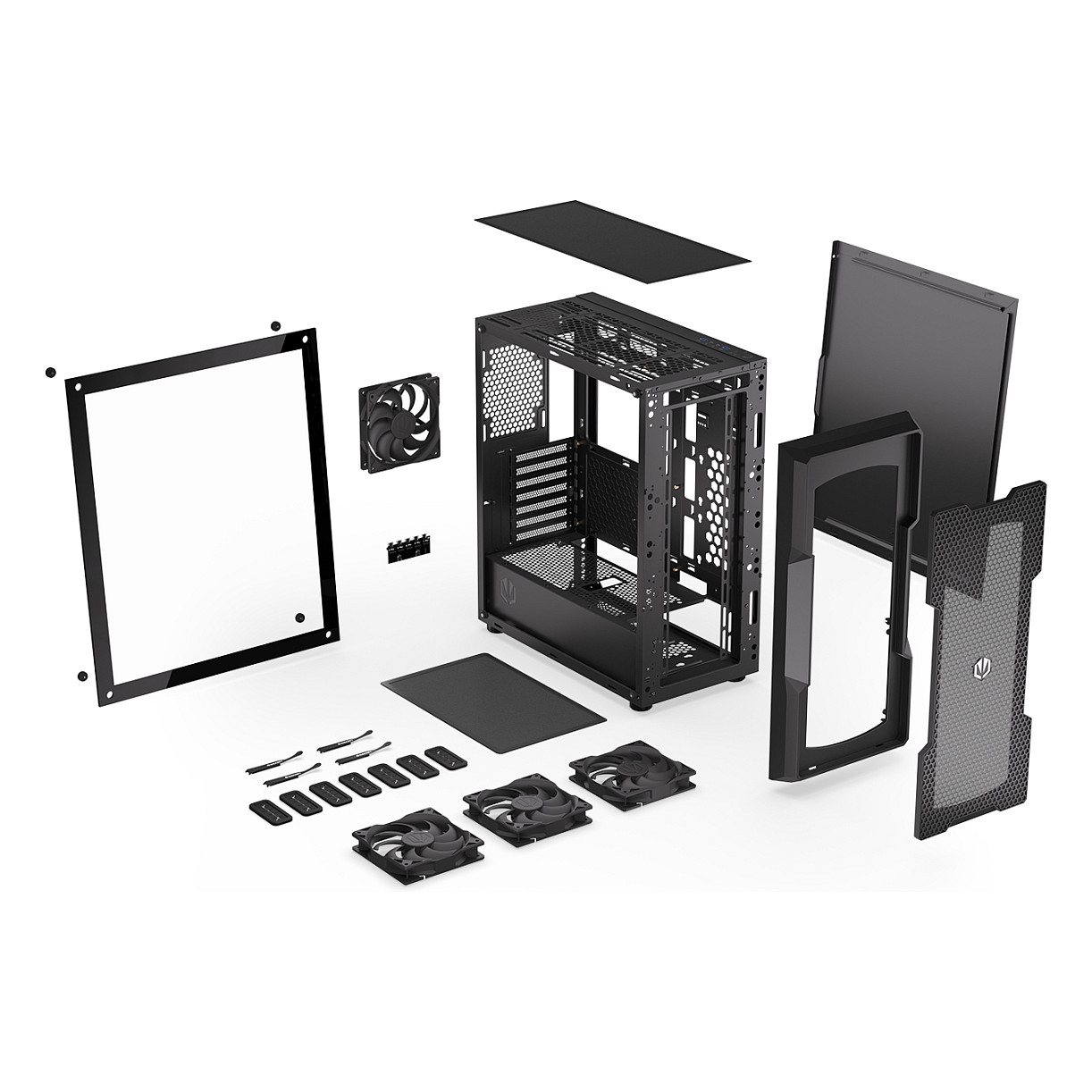 Kasë PC ENDORFY Regnum 400 Air / Mid Tower / ATX / 3x 120mm Front + 1x 120mm Rear Fan / Mesh / 360mm Radiator - Zezë - 30
