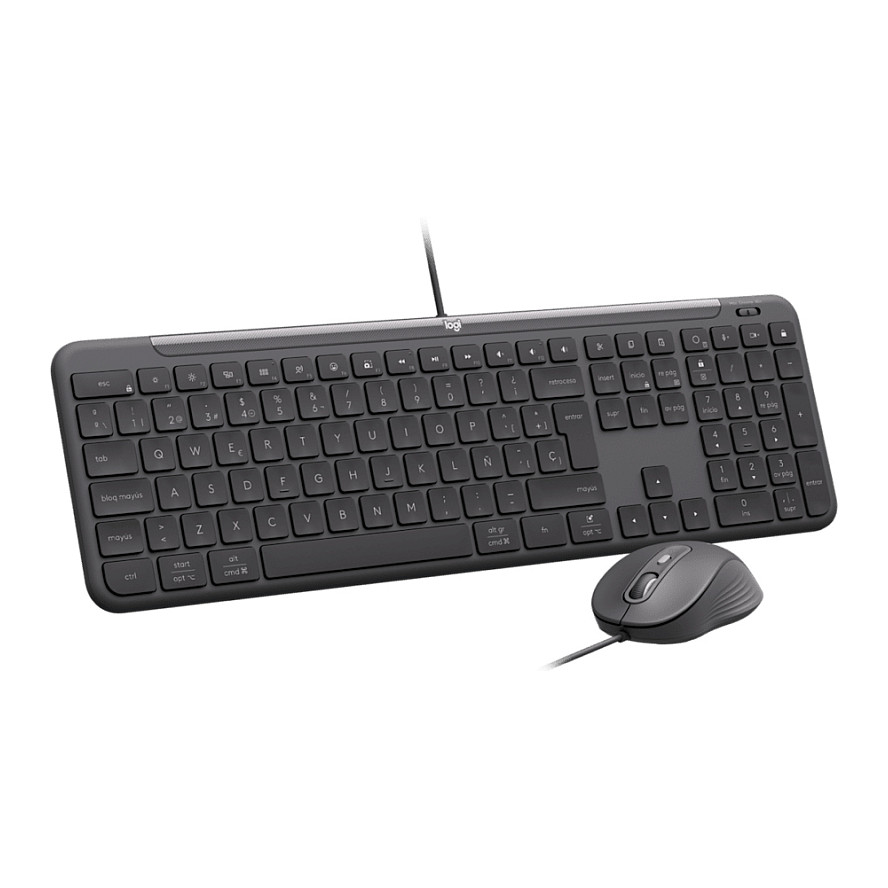 Combo (Tastierë&Maus) Logitech Signature Slim Combo MK620 For Business / Full-Size / QWERTZ / Swiss / USB-C / Scissor Switch / 1.8m - Grafit - 3